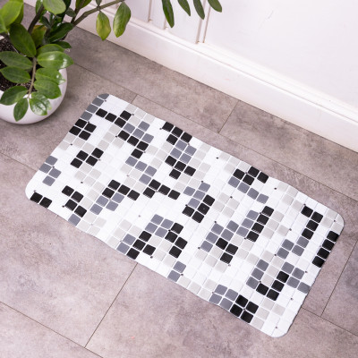 Коврик для ванны Clean Mosaic 65*35 см силиконовый, серый