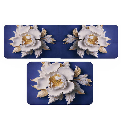 Набор ковриков для ванной комнаты 2 штуки 58*38 см/118*38 см диатомитовых