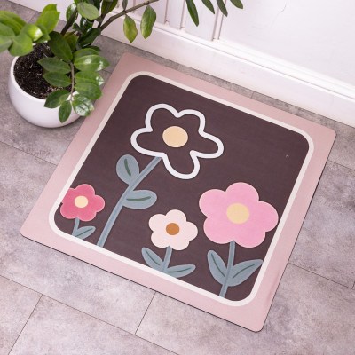 Коврик для ванной комнаты 58*58 см диатомитовый