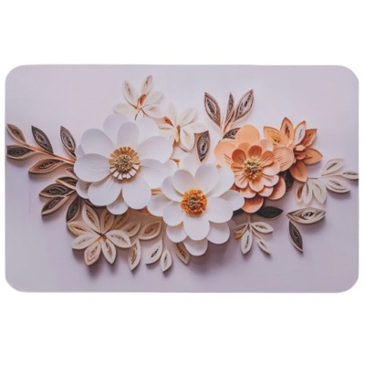 Коврик диатомитовый универсальный DAISIES 58*38 см с эффектом 3-D