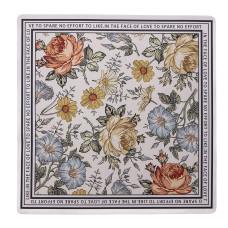 Коврик для ванной комнаты Flowers 58*58 см диатомитовый