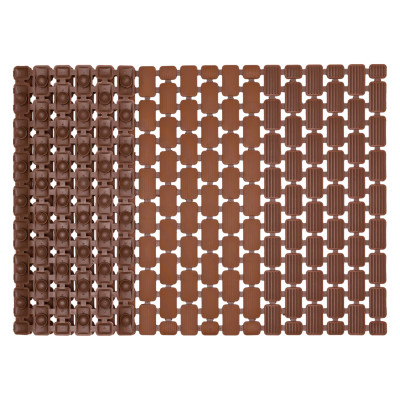 Коврик для душевого поддона противоскользящий 73*40 см, коричневый Коврик для душевого поддона противоскользящий 73*40 см, коричневый