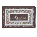 Килимок придверний Welcome прямокутний 60*40 см, коричневий Килимок придверний Welcome прямокутний 60*40 см, коричневий