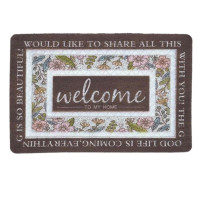 Килимок придверний Welcome прямокутний 60*40 см, коричневий