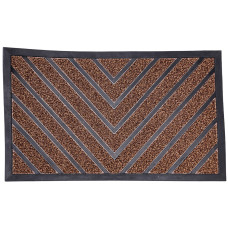 Килимок протиковзкий з рельєфним малюнком 75×45 см, коричневий