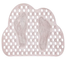 Коврик для душевого поддона противоскользящий 70*40 см, бежевый