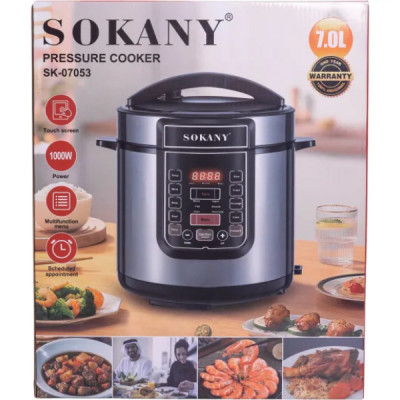 Мультиварка Sokany SK-07053 на 7 л, сталь