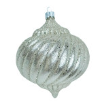 Новорічна прикраса на ялинку Юла 10 см глянець, шампань