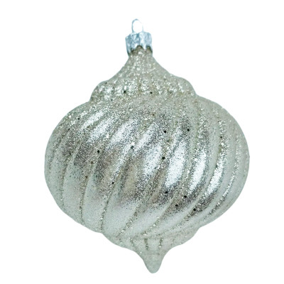 Новорічна прикраса на ялинку Юла 10 см глянець, шампань