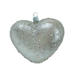 Набор новогодних украшений на елку Сердце 4 штуки 10 см глянец 4*9*10 см, шампань Набор новогодних украшений на елку Сердце 4 штуки 10 см глянец 4*9*10 см, шампань