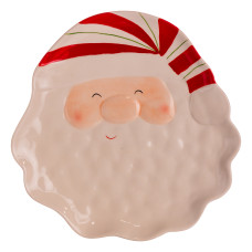Тарелка сервировочная Santa Claus фарфоровая 25*25 см