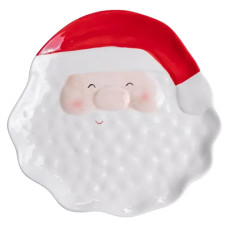 Тарілка сервірувальна Santa Claus порцелянова 21*21.5 см