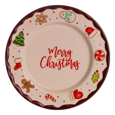 Тарелка сервировочная Merry Christmas фарфоровая 27,5 см