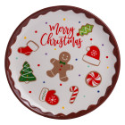 Тарелка десертная Merry Christmas фарфоровая 21 см