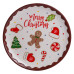 Тарелка десертная Merry Christmas фарфоровая 21 см