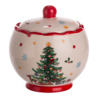Сахарница с крышкой New Year фарфоровая 500 мл