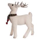 Новогодняя фигурка Оленёнок с серебряными рогами 40*13*48 см