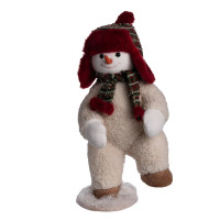 Новорічна фігурка Snowman текстильна 21*21*45 см