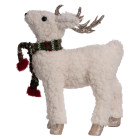 Новогодняя фигурка Оленёнок с серебряными рогами 22*9*30 см
