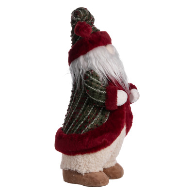 Новорічна фігурка Скандинавський Санта текстильна 23*23*66 см, червоний Новорічна фігурка Скандинавський Санта текстильна 23*23*66 см, червоний