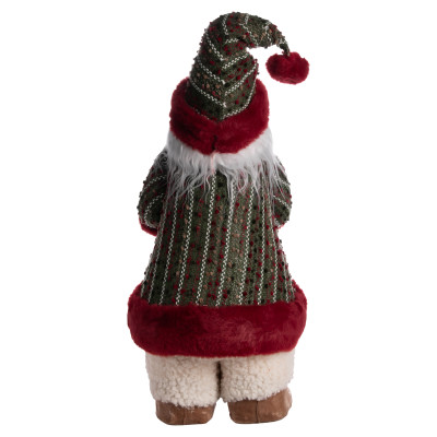Новорічна фігурка Скандинавський Санта текстильна 23*23*66 см, червоний Новорічна фігурка Скандинавський Санта текстильна 23*23*66 см, червоний