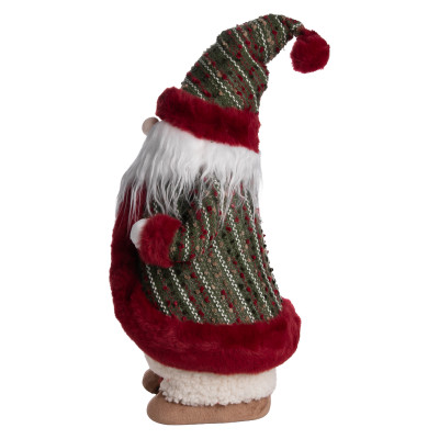 Новорічна фігурка Скандинавський Санта текстильна 21*20*53 см, червоний Новорічна фігурка Скандинавський Санта текстильна 21*20*53 см, червоний