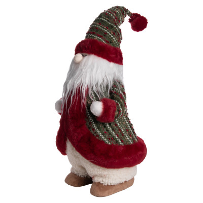 Новорічна фігурка Скандинавський Санта текстильна 21*20*53 см, червоний Новорічна фігурка Скандинавський Санта текстильна 21*20*53 см, червоний