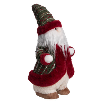 Новорічна фігурка Скандинавський Санта текстильна 21*20*53 см, червоний Новорічна фігурка Скандинавський Санта текстильна 21*20*53 см, червоний