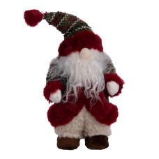 Новогодняя фигурка Скандинавский Санта текстильная 15*14*38 см, красный