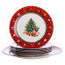 Набір тарілок Christmas фарфорових 7 штук 26,5/19 см