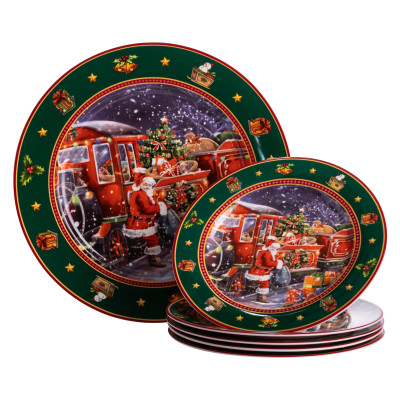 Набір тарілок Santa порцелянових 7 штук 26,5/19 см