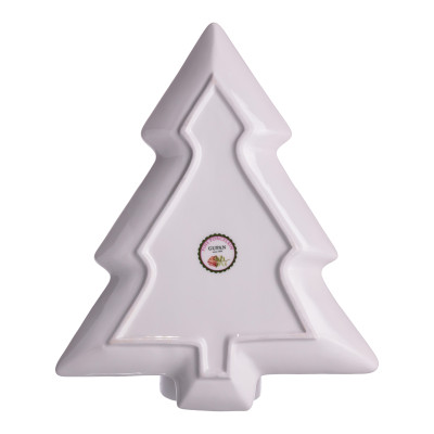 Блюдо для закусок Santa фарфоровое фигурное 29*24*2 см