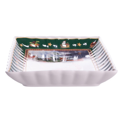 Блюдо сервировочное Santa фарфоровое 30,5*17,5*2,5 см