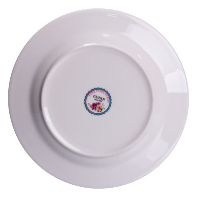 Набір тарілок Christmas фарфорових 6 штук по 19 см Набір тарілок Christmas фарфорових 6 штук по 19 см