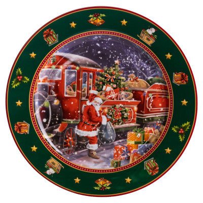 Набір тарілок сервірувальних Santa порцелянових 6 штук по 26,5 см Набір тарілок сервірувальних Santa порцелянових 6 штук по 26,5 см
