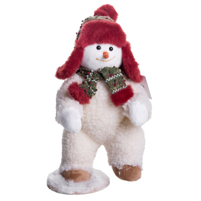 Новорічна фігурка Snowman текстильна 19*16*35 см