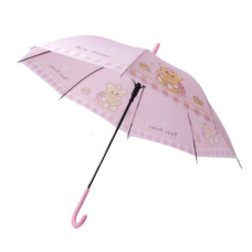 Детский зонт-трость полуавтомат 94 см, розовый