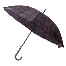 Зонт трость полуавтомат 117 см, серый