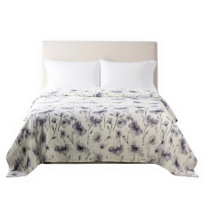 Покривало на ліжко 200*230 см бавовняне, floral