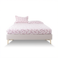 Комплект трикотажний простирадло на резинці 160*200 см з наволочками, blossom