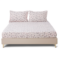 Комплект трикотажний простирадло на резинці 160*200 см з наволочками, blooms