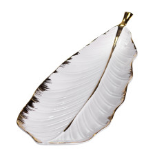 Блюдо сервировочное из фарфора 45*16.5*3 см