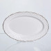 Блюдо сервировочное Golden Pearl фарфоровое овальное 20×13,5 см