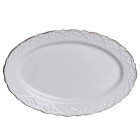 Блюдо сервировочное Golden Pearl фарфоровое овальное 20×13,5 см