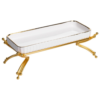 Блюдо сервировочное фарфоровое Casual 25*10,5*3,5 см