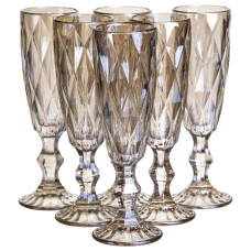 Набор бокалов для шампанского Citrine 6 штук по 180 мл