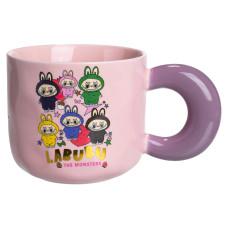 Кружка фарфоровая LABUBU Sweet Memories 400 мл, розовый