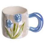 Чашка фарфоровая Тюльпан 400 мл, синий Чашка фарфоровая Тюльпан 400 мл, синий