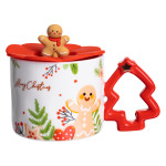 Чашка порцелянова Christmas Tree 400 мл, кораловий Чашка порцелянова Christmas Tree 400 мл, кораловий