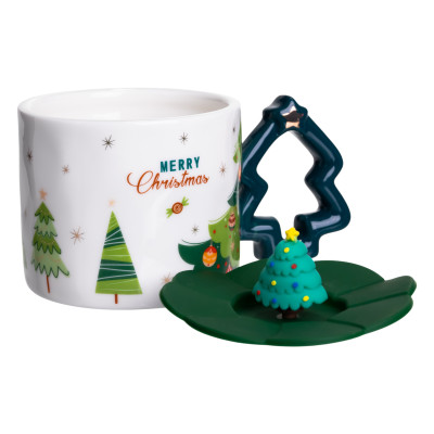 Чашка порцелянова Christmas Tree 400 мл, синій Чашка порцелянова Christmas Tree 400 мл, синій